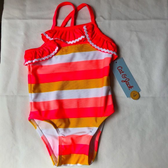 Cat & Jack Baby Swimsuit Bathing Suit NWT Size 12 Months - Picture 1 of 3